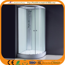 Ensemble de douche en verre blanc à plateau bas (ADL-8603)